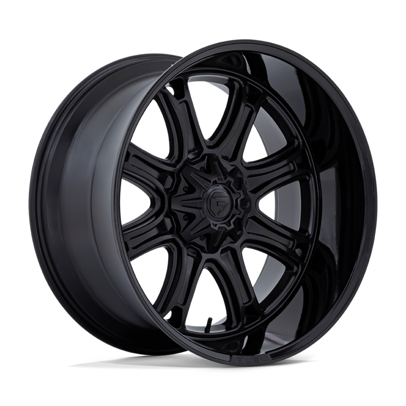 Fuel Wheels Darkstar 22″ 6×114.3/6×139.7 Matte Black With Gloss Black Lip
