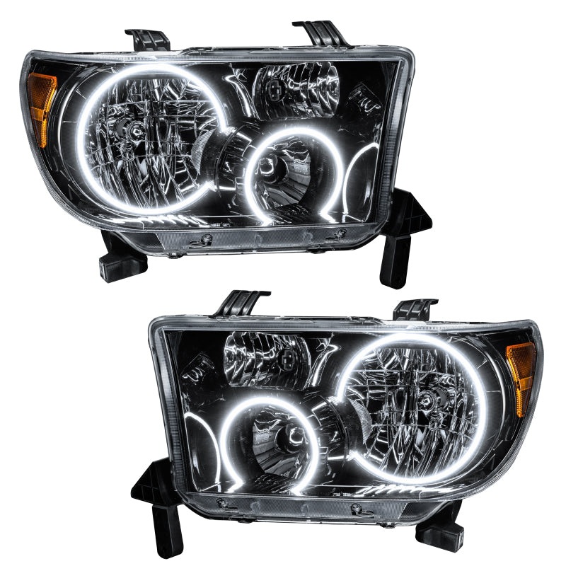 Oracle Pre-Assembled Headlights Black Housing White Toyota Tundra 2007-2011 | orl7119-001