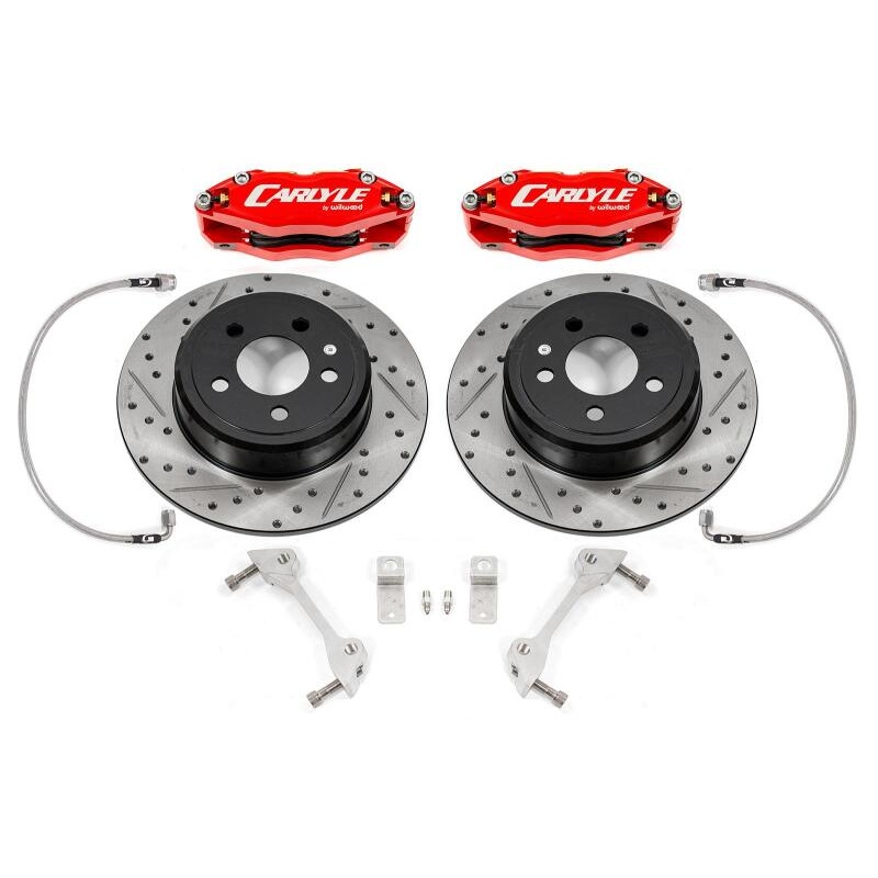 BMR 08-23 Dodge Challenger Brake Kit For 15in Conversion Red Calipers Non-Demon/Redeye