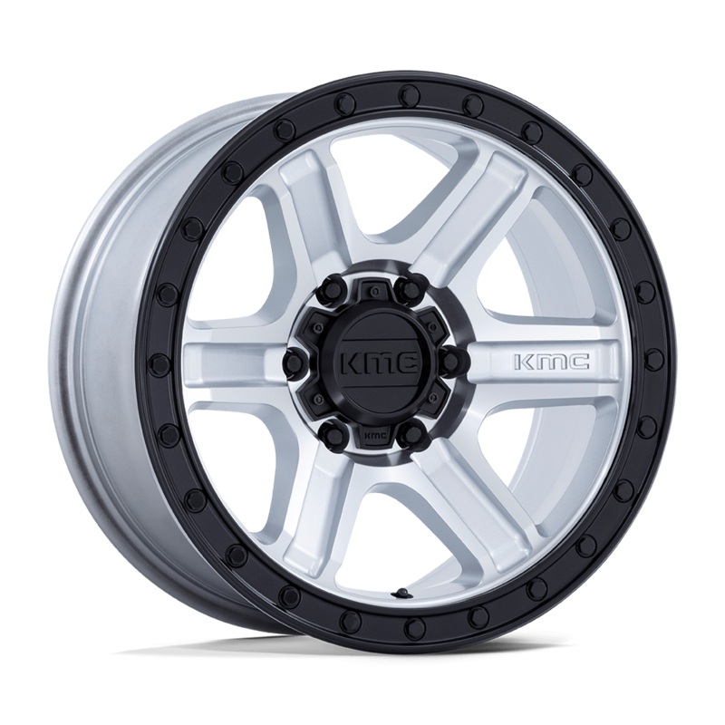 KMC Wheels KM551 Outrun 18″ 6×139.7 Machined With Gloss Black Lip