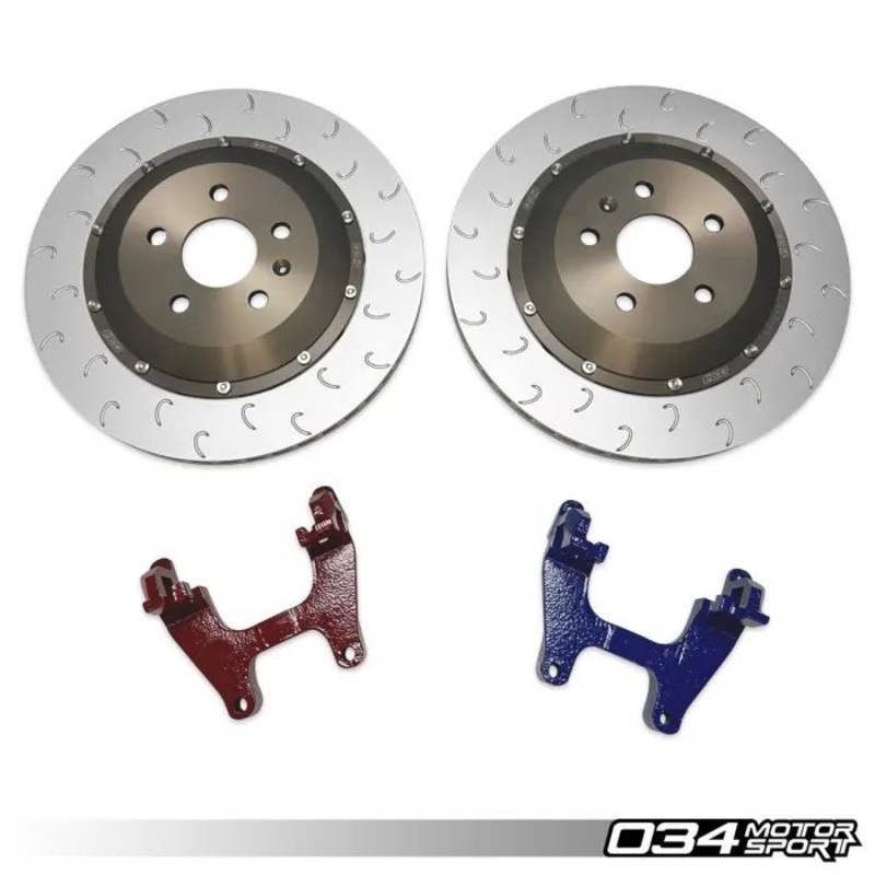 034Motorsport 2-Piece Floating Rear Brake Rotor 355mm Upgrade – VW/Audi MQBe 2.0T/2.5T