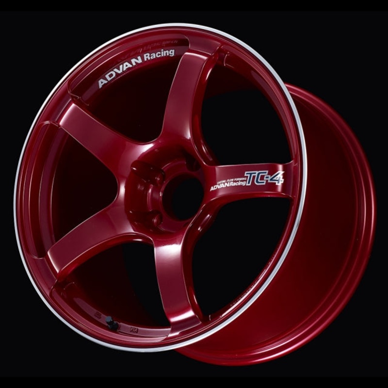 Advan TC-4 Wheel – 18×8.0 +47 | 5×100 | Racing Candy Red & Ring