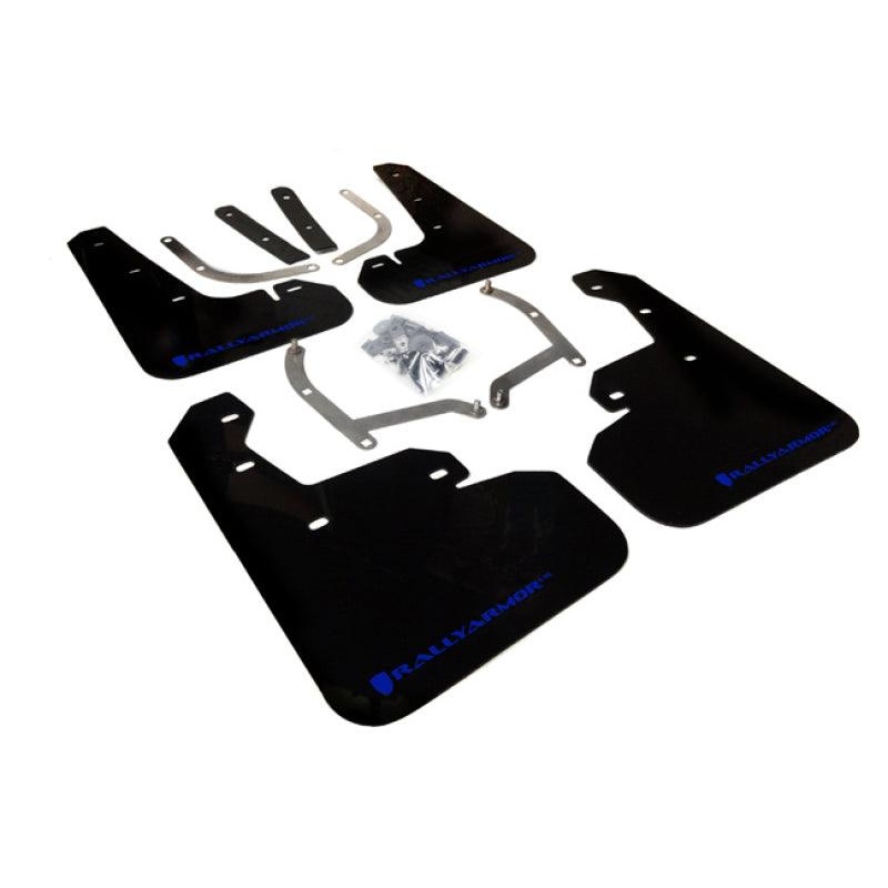 Rally Armor 17-22 Subaru Impreza Black UR Mud Flap w/ Blue Logo