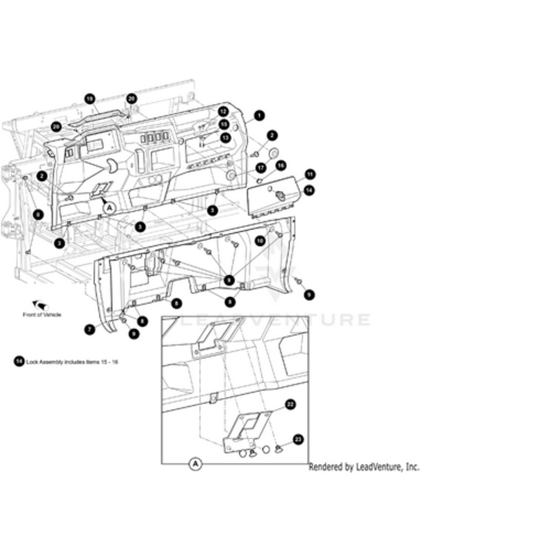 Glovebox Door Assembly by Arctic Cat