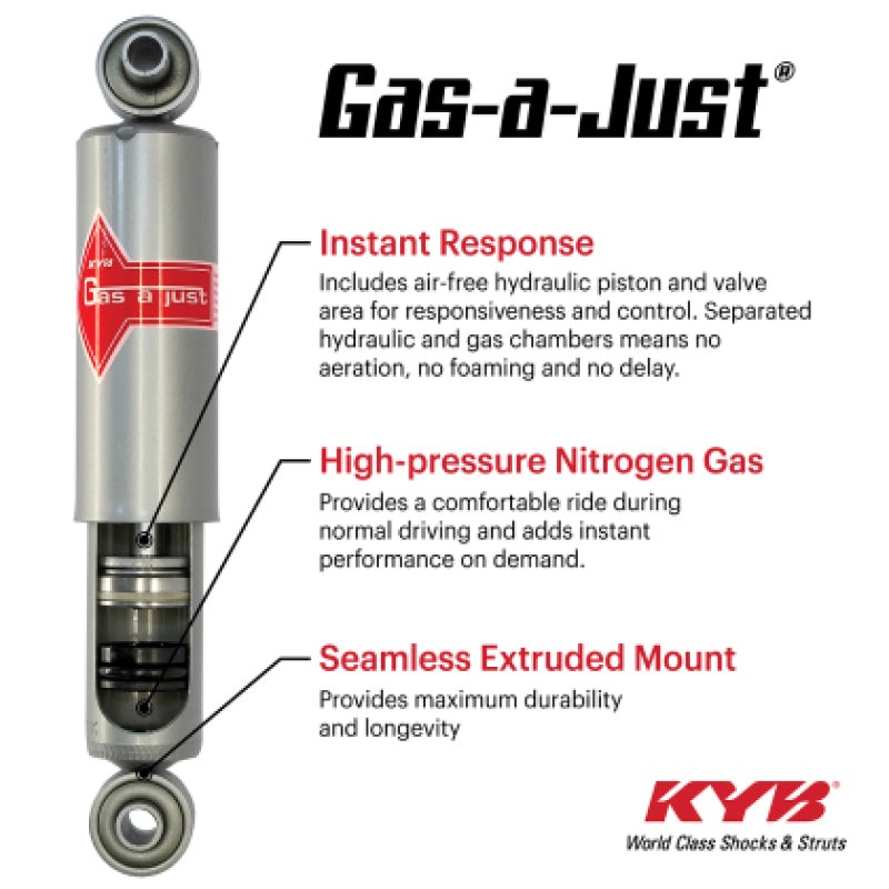 KYB 10-24 Toyota 4Runner / 10-14 FJ Cruiser RWD / 10-14 Lexus GX460 Base Gas-a-Just Shock – Rear