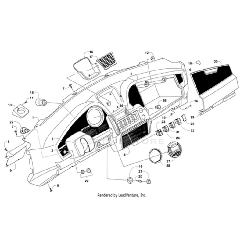 Warning Decal Dash by Arctic Cat