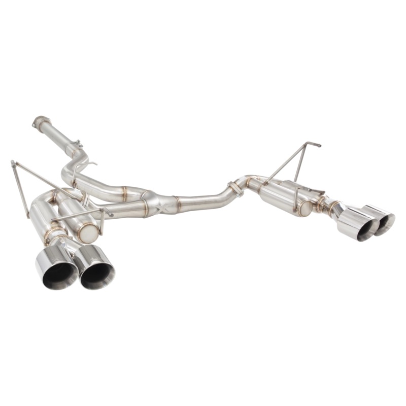 X-Force Quad Tip 4″ Race Catback Exhaust – 2022+ WRX | ESSW29RCS