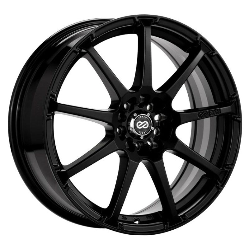 Enkei EDR9 17×8 5×105/110 38mm Offset 72.6 Bore Diameter Black Paint Wheel