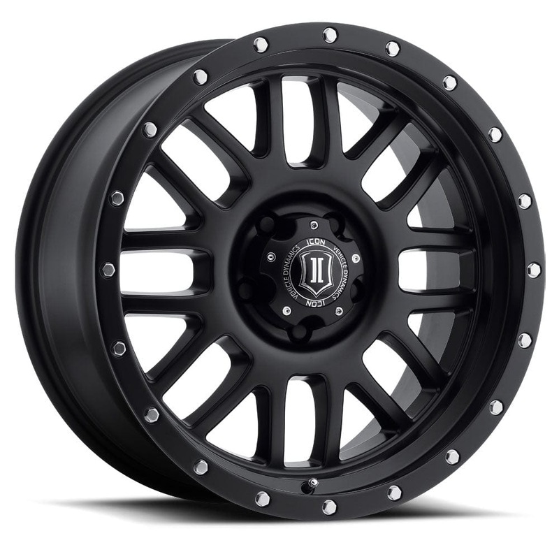 ICON Alloys Alpha 17″ 5×127 Satin Black