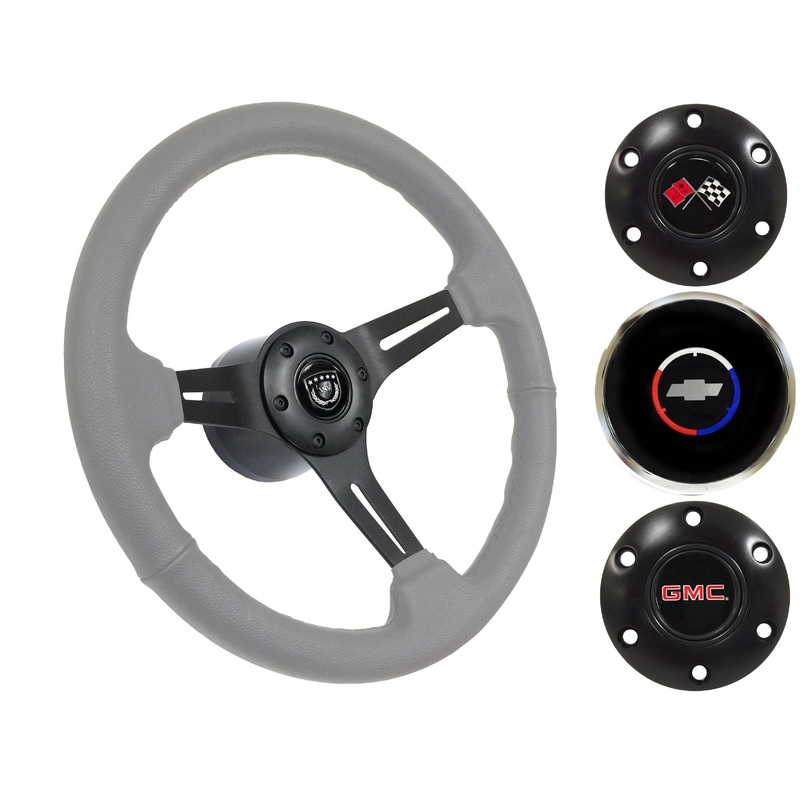 1960-73 Chevy Truck, GMC Steering Wheel Kit | Gray Leather | ST3060GRY