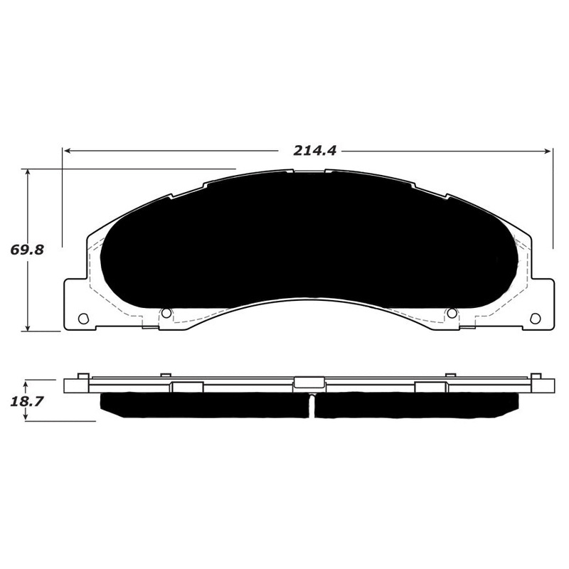 Porterfield Brake Pads for 2009 FORD E150, ECONOLINE