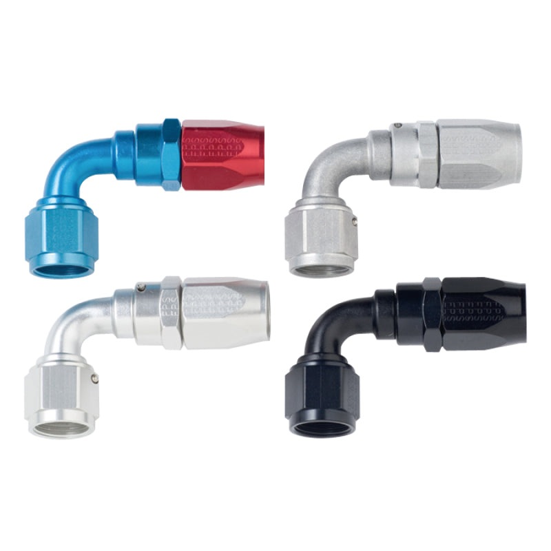 Fragola -10AN x 90 Degree Power Flow Hose End – Black