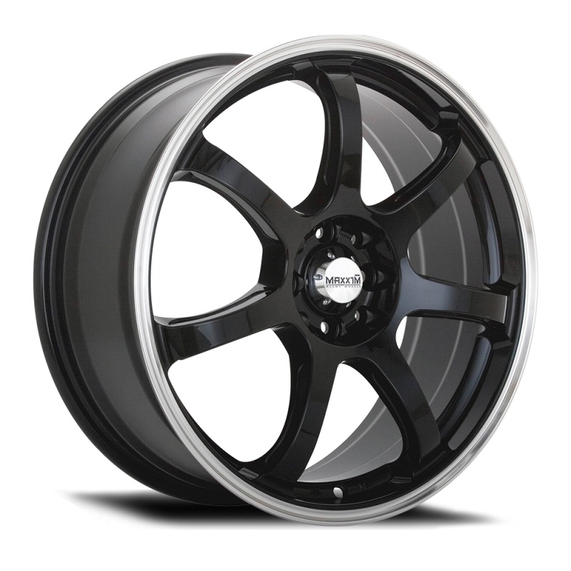 Maxxim Knight 15×6.5 10×100/114.3 ET38 Gloss Black Lip Polish