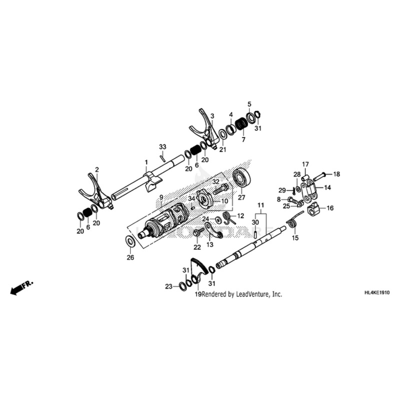 Spring, Shift Drum Stopper by Honda