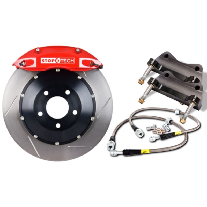 StopTech BMW M3 E46 BBK w/Red ST-60 380x32mm Front Calipers Slotted Rotors