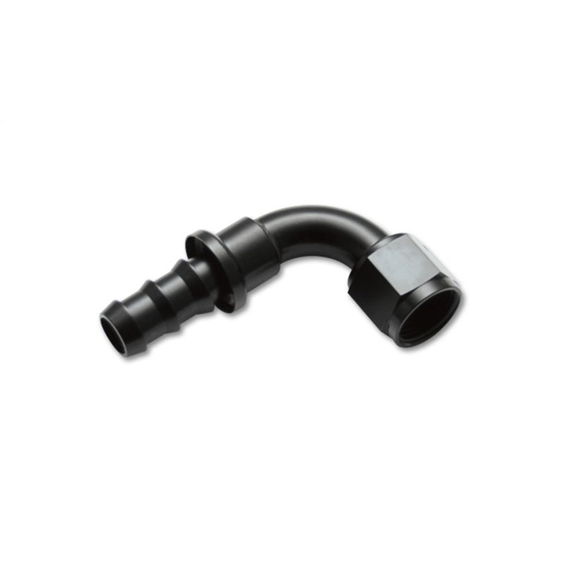 Vibrant -8AN Push-On 90 Deg Hose End Fitting – Aluminum