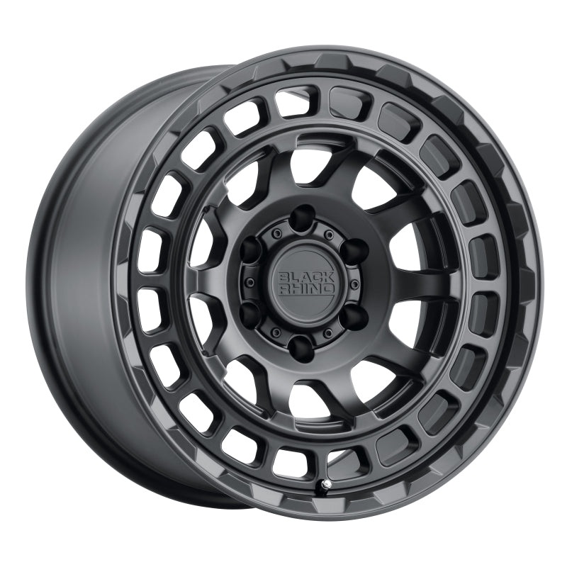 17×8.5 Black Rhino Chamber Matte Black Wheel