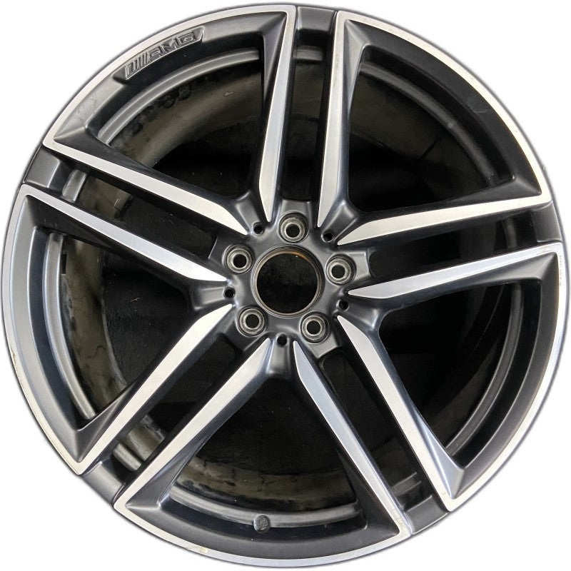 20″ MERCEDES E-CLASS 18-19 213 Type sedan wag Sedan E63s 20×10 10 spoke machined face with gray pockets Original OEM Wheel Rim