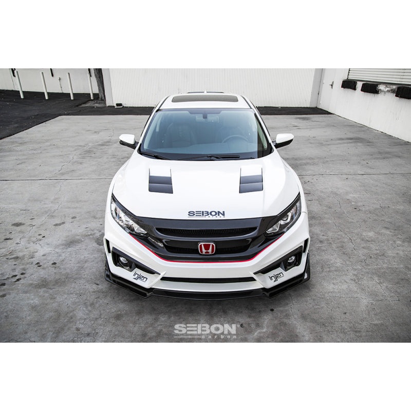 Seibon 2016-2018 Honda Civic Coupe/Sedan/Hatchback TS-Style Carbon Fiber Hood