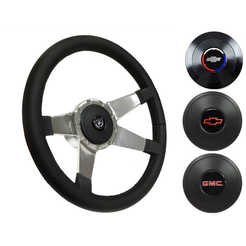 1974-94 Chevy Truck, GMC Steering Wheel Kit | Black Leather | ST3088