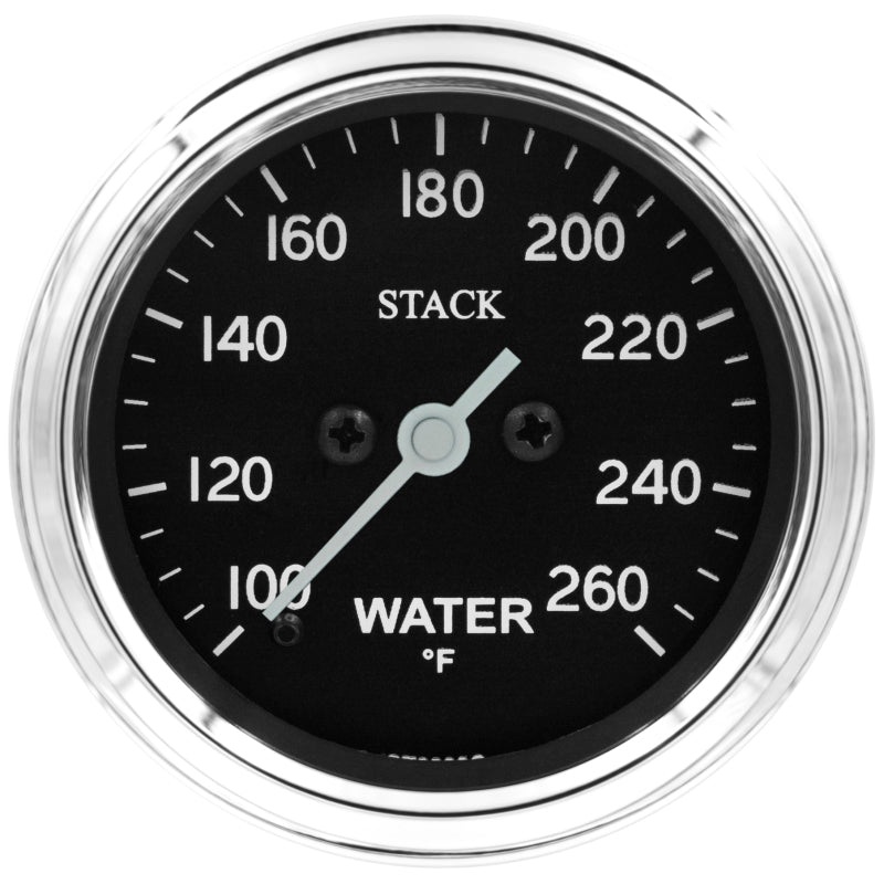 Autometer Stack 52mm 100-260 Deg F 1/8in NPTF Male Pro Stepper Motor Water Temp Gauge – Classic