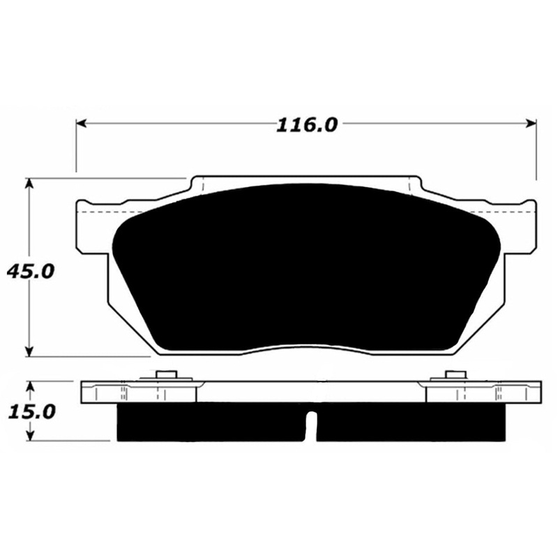 Porterfield Brake Pads for 1986 HONDA CRX Si