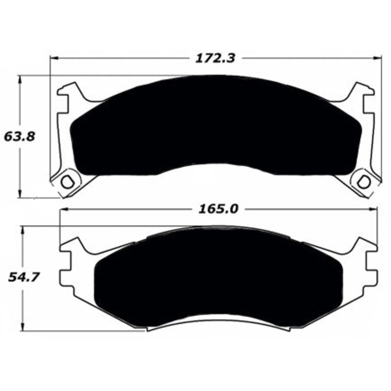 Porterfield Brake Pads for 1992 PLYMOUTH VOYAGER, GRAND VOYAGER – FWD, 14″ Wheel