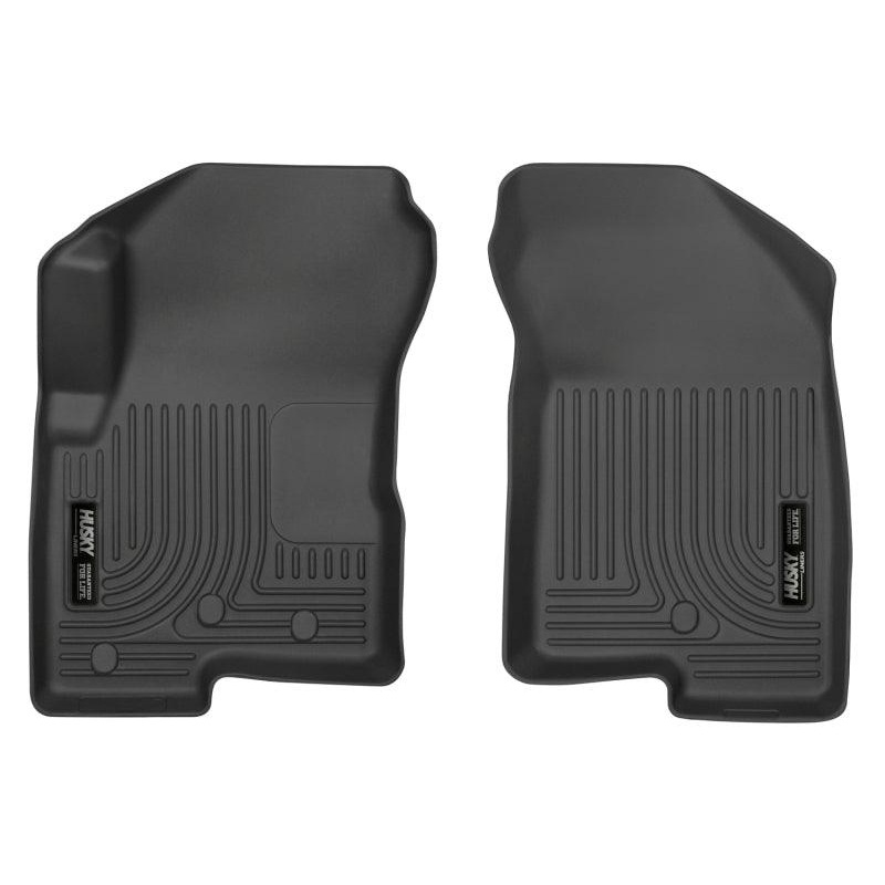 Husky Liners 07-12 Dodge Caliber / 07-12 Jeep Compass WeatherBeater Front Row Black Floor Liners
