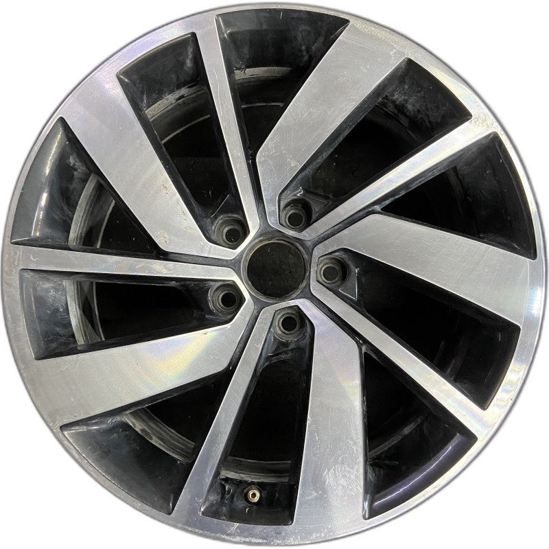 18″ JETTA GLI 19-21 18×7.5 alloy 5 double spoke machined face with pockets Original OEM Wheel Rim