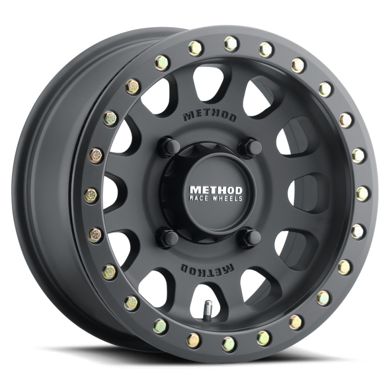 Method MR401 UTV Beadlock 15×7 / 5+2/38mm Offset / 4×136 / 106mm CB Matte Black Wheel