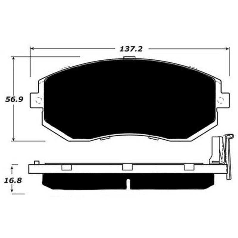 Porterfield Brake Pads for 2013 SUBARU CROSSTREK