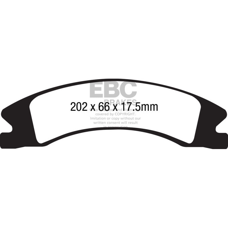 EBC 15+ Cadillac Escalade Ext/Esv 6.2 2WD Extra Duty Front Brake Pads