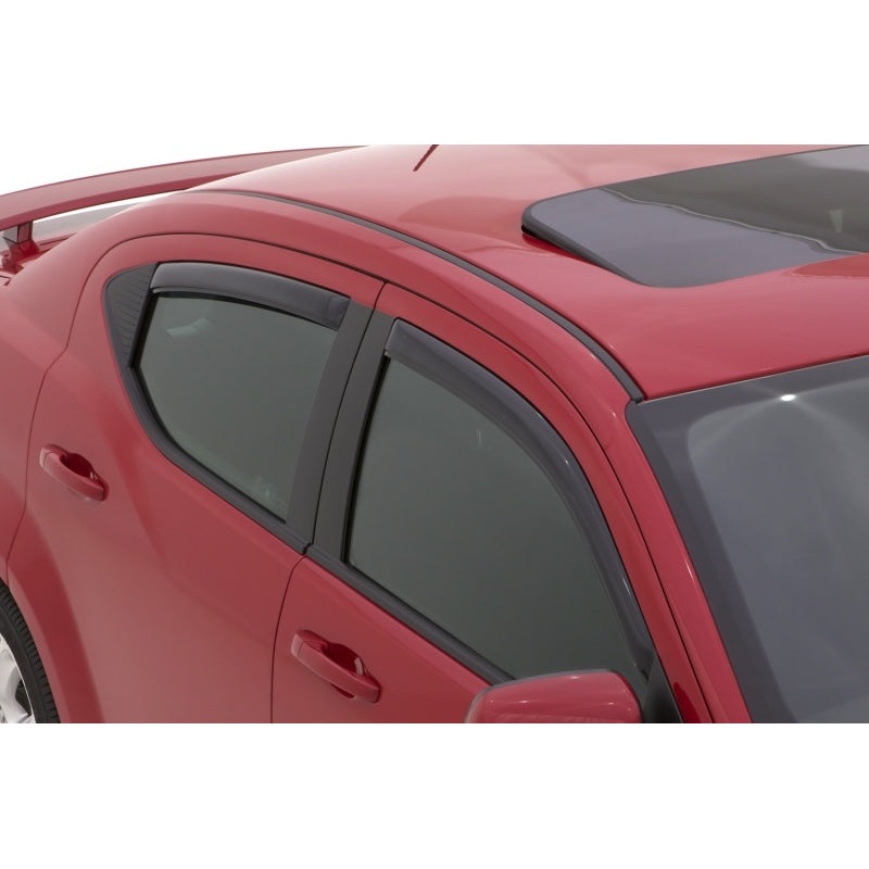 AVS 08-14 Dodge Avenger Ventvisor In-Channel Front & Rear Window Deflectors 4pc – Smoke