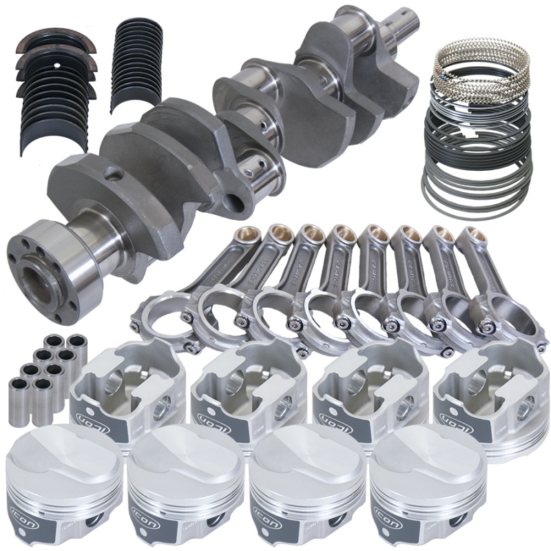 Eagle Chevy 454 1Pc 4.000in Crank 6.135in I-Beam Rod Closed Chamber 4.280in Piston Rotating Assembly