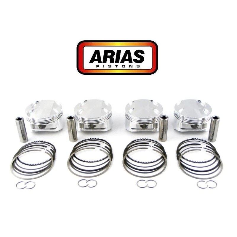 Arias Pistons Honda K24/K20 2.4L Bore 3.425 CH 1.180 Stroke 3.898 Rod 5.984 CR 10.3 Dish Head 50.5cc
