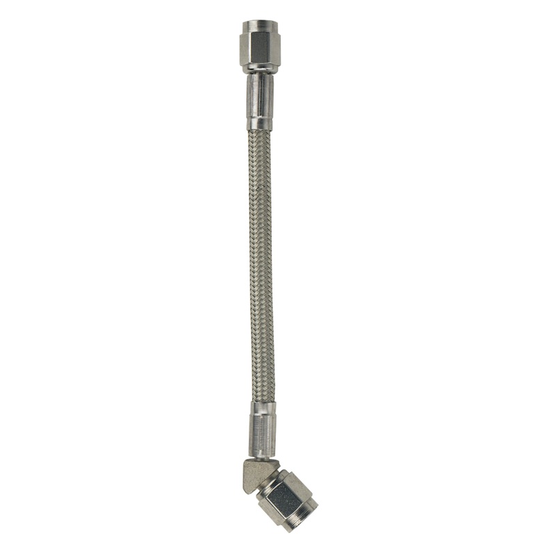 Fragola -3AN Hose Assembly Straight x 45 Degree 24in