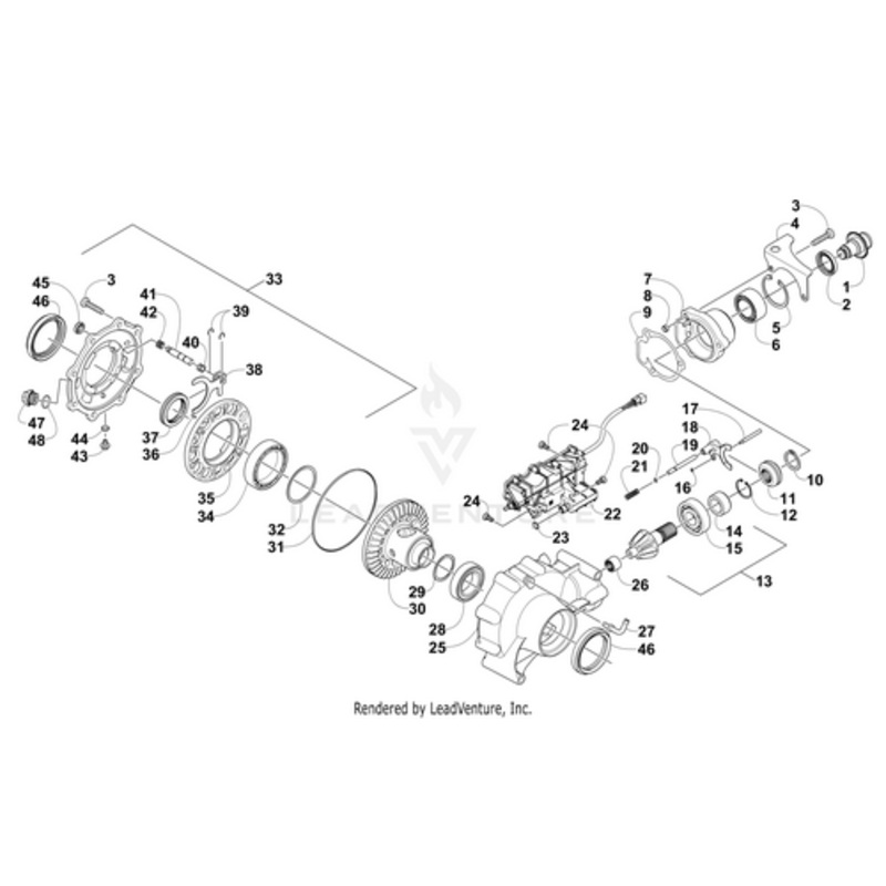 Gearcase Cover (Inc. 34-45 And One No. 46) by Arctic Cat