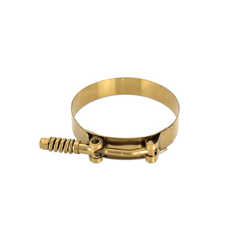 Mishimoto Stainless Steel Constant Tension T-Bolt Clamp 4.09in.-4.41in. (104mm-112mm) – Gold