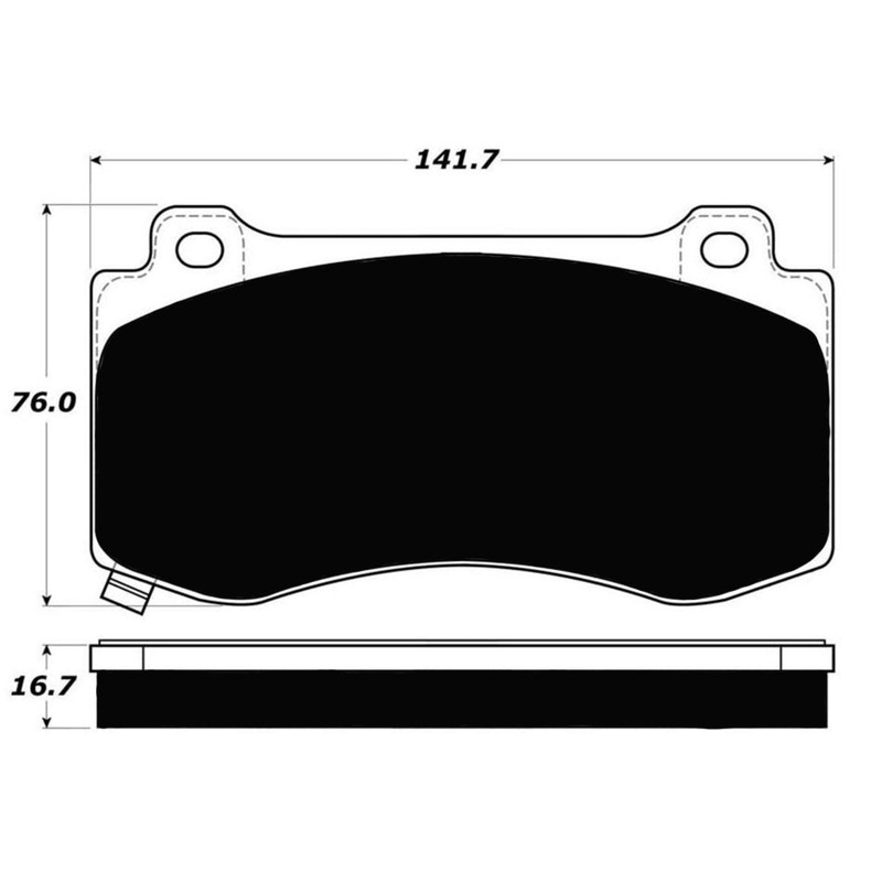 Porterfield Brake Pads for 2009 DODGE CHALLENGER SRT-8