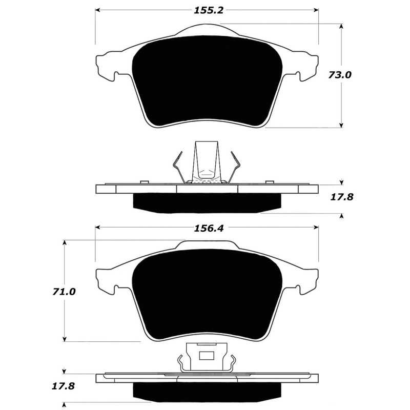 Porterfield Brake Pads for 2013 MAZDA 3 Mazdaspeed