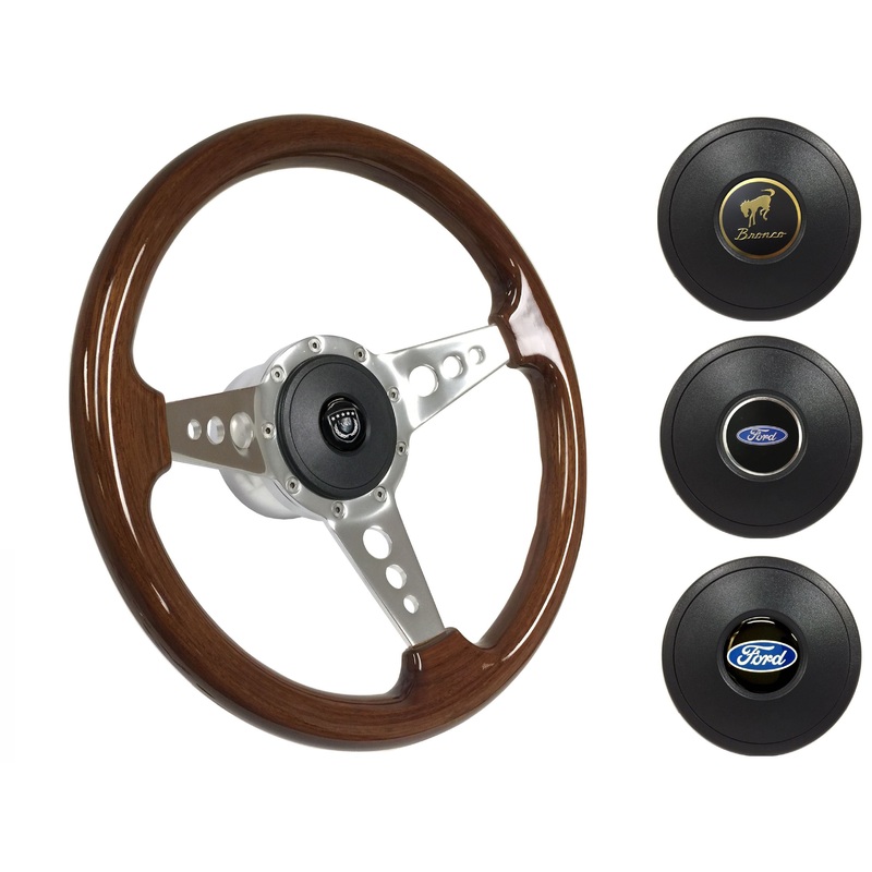 1966-72 Ford Bronco Steering Wheel Kit | Mahogany Wood | ST3076