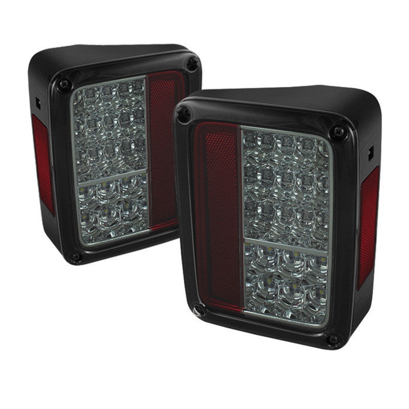 2007-2016 Jeep Wrangler LED Tail Lights – Smoke