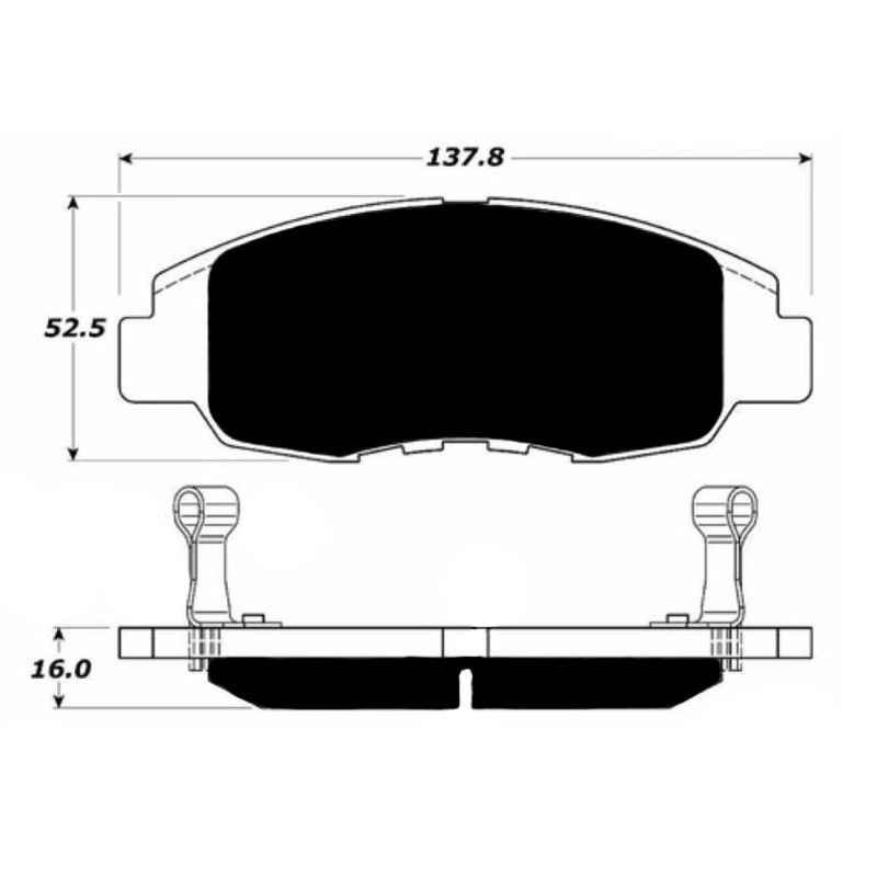 Porterfield Brake Pads for 2006 HONDA CIVIC Sedan DX