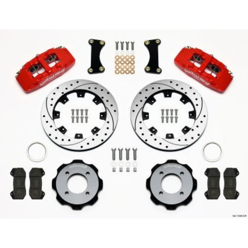Wilwood Dynapro 6 Front Hat Kit 12.19in Drilled 2011-2019 Fiesta