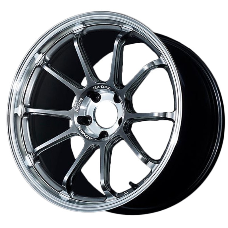 Advan RZ-DF2 Wheel – 19×10.5 +24 | 5×114.3 | Diamond Cut & Hyper Platinum Black