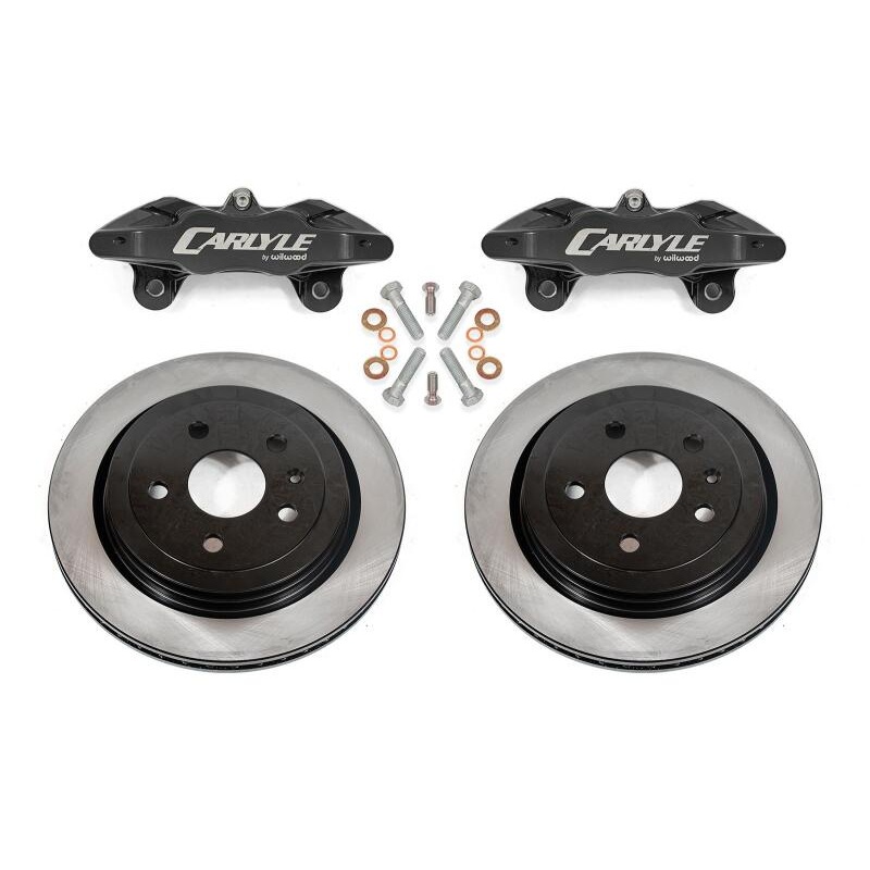 BMR 97-04 Chevrolet Corvette C5 / 05-13 C6 Brake Kit For 15in Conversion Solid Rotors Black Calipers