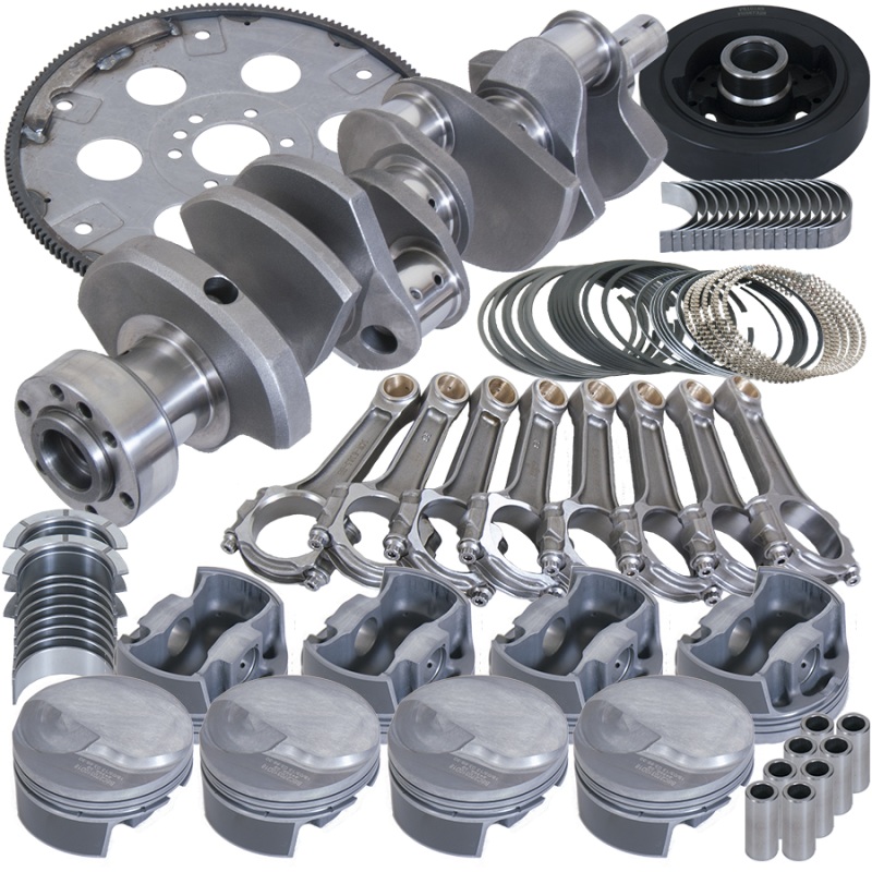 Eagle Chevy 454 1Pc 4.250in Crank 6.385in I-Beam Rods 4.350in Pistons 168 Tooth FP Balanced Assembly