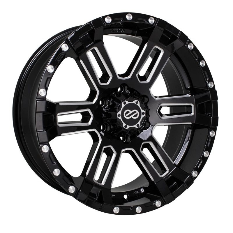 Enkei Commander 20×9 5mm Offset 6×139.7 Bolt Pattern 108 Bore Black Machined Wheel