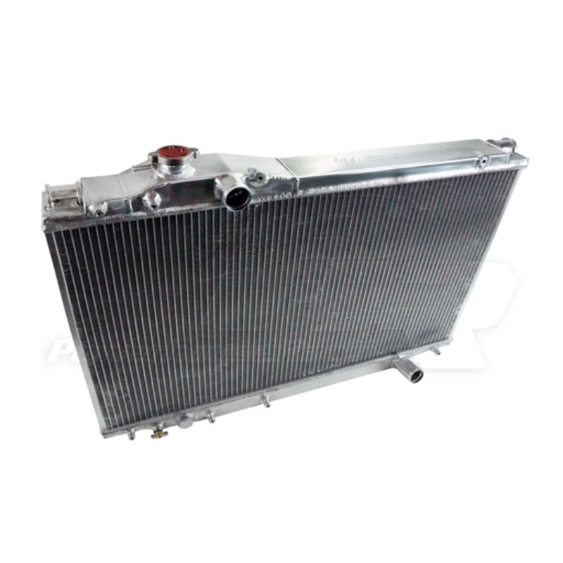 PHR XTM Aluminum Race RadiatorGloss black powder coat finish