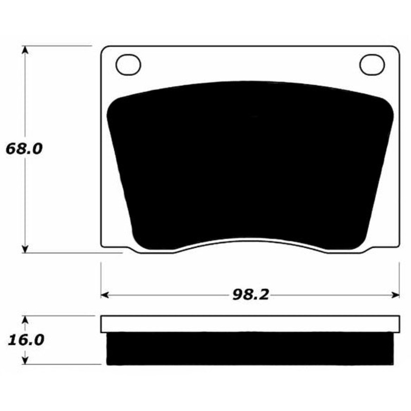 Porterfield Brake Pads for 1970 FERRARI DINO 206 GT